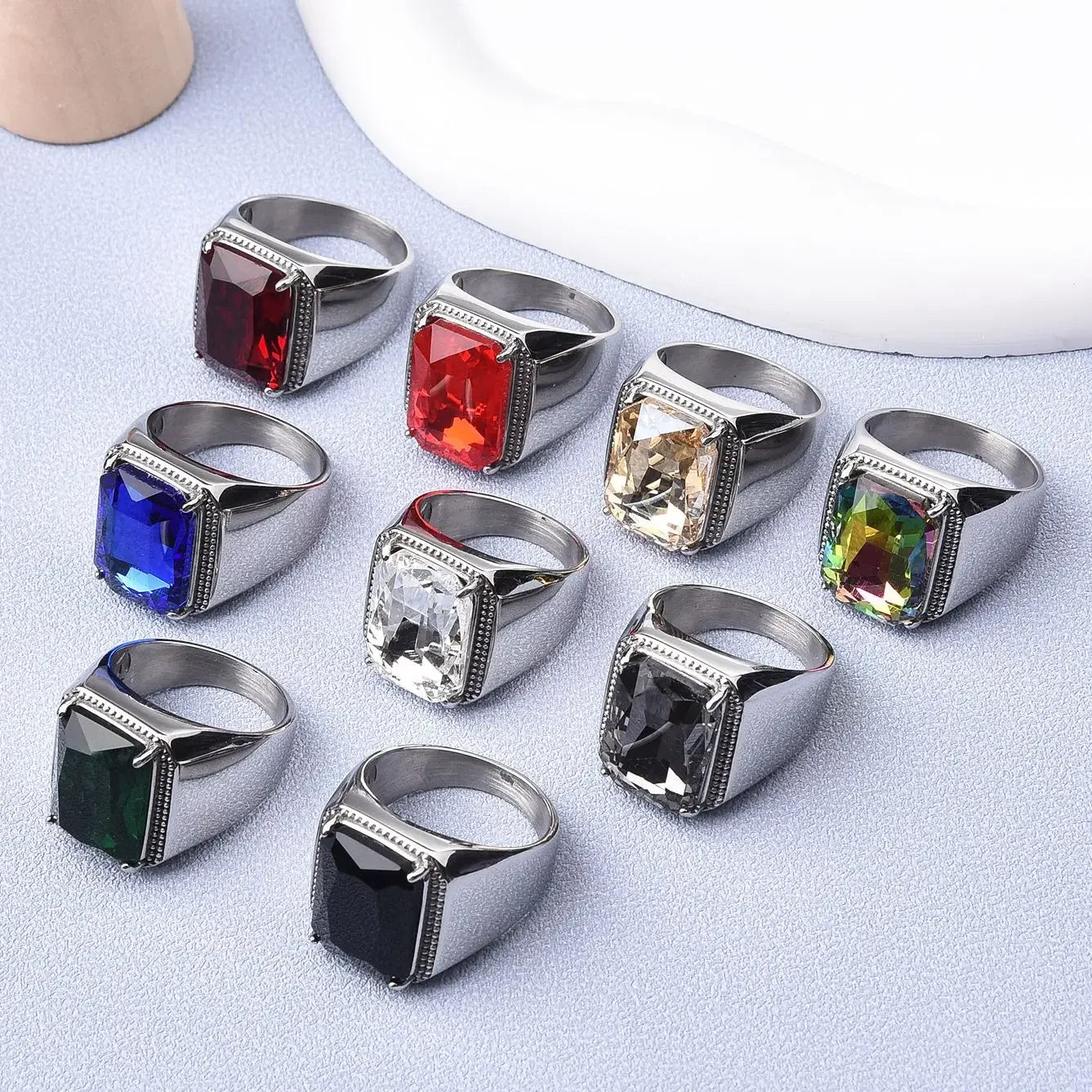 Men's Style Stainless Steel Ring Classic Trend Jewelry