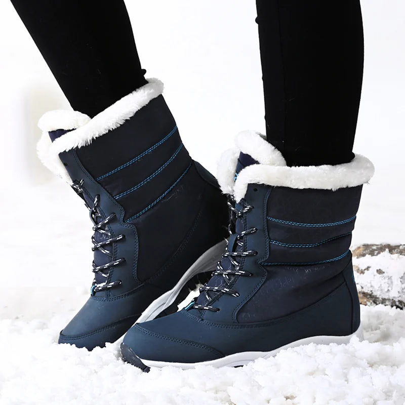 Women Boots Waterproof Winter Shoes Platform