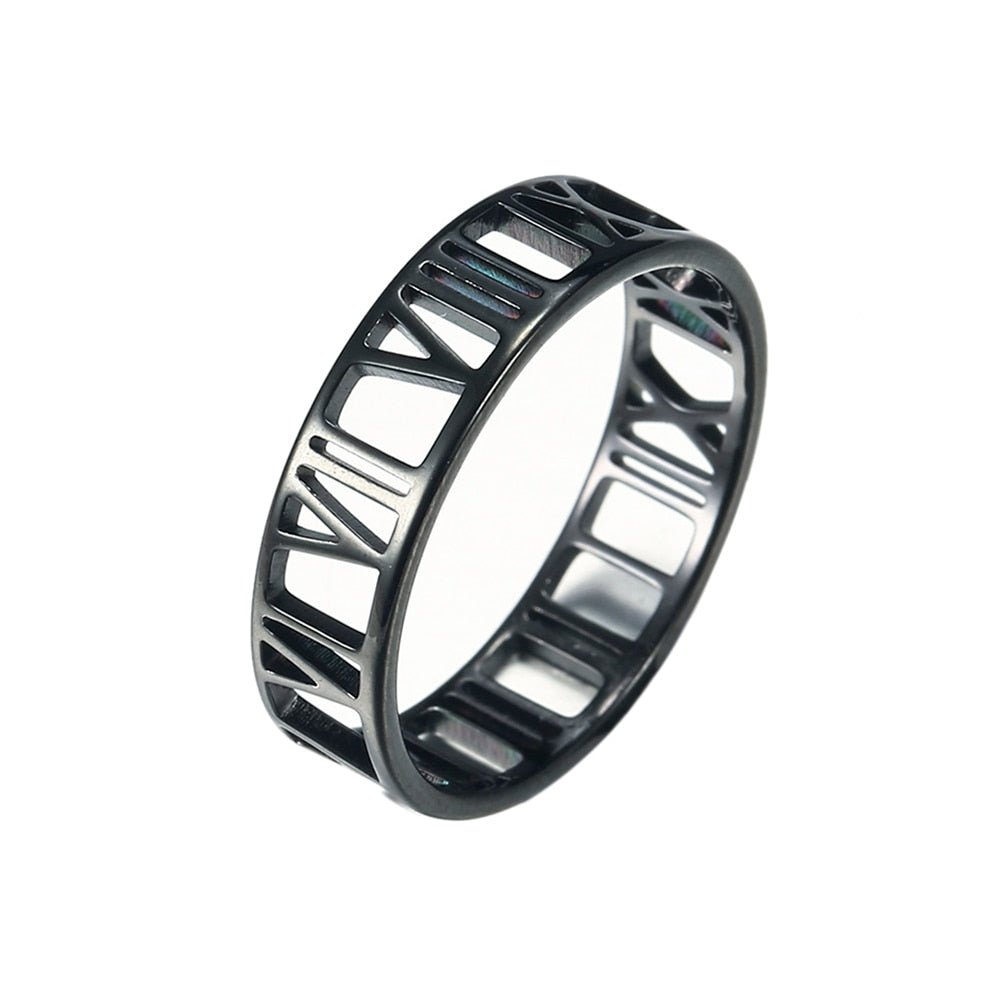 Fashion Simple Stainless Steel Ring Casual