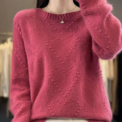 Sweaters O-neck Long Sleeve Warm Pullovers Casual