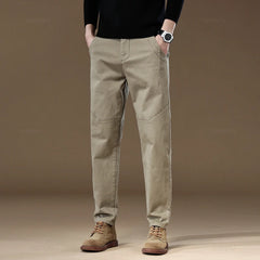 Men's Cargo Work PantsThick Solid Color Wear