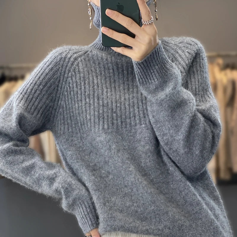 Women's Sweater Turtleneck Trending Fashion Top