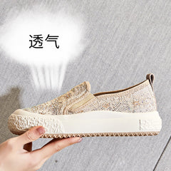 Summer Thick-soled Fisherman Casual Breathable Lace Mesh Shoes