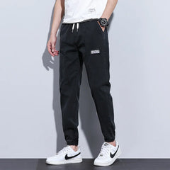 Men's Jeans Jogger Harem Pants Cotton Ankle Banded Pant