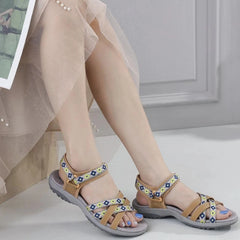 Women Sandals Bohemia Flats Shoes Summer Beach Comfortable