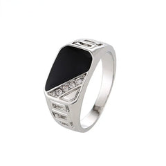 Classic Size Jewelry Color Black Male Finger Titanium Stainless Ring