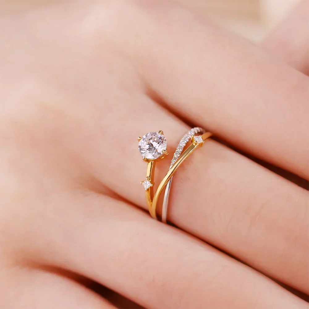 Shooting Star Moissanite Engagement rings