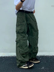 Cargo pants Multi-pockets Overalls Harajuku Men Casual Trousers