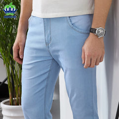 Classic Style Brand Jeans Men Casual Stretch Slim Denim Pants