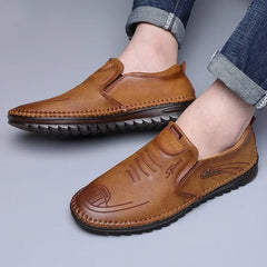 Men Shoes Handmade Leather Footwear Male Casual Business Flats