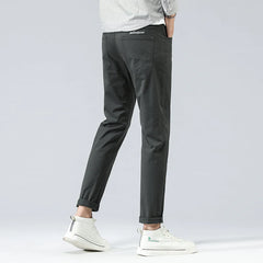 Cotton Casual Pants Classic Style Business Fashion Straight Stretch Trousers