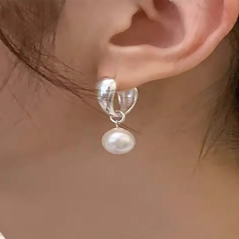 Pearl Pendant Earrings for Women Trendy Party Jewelry