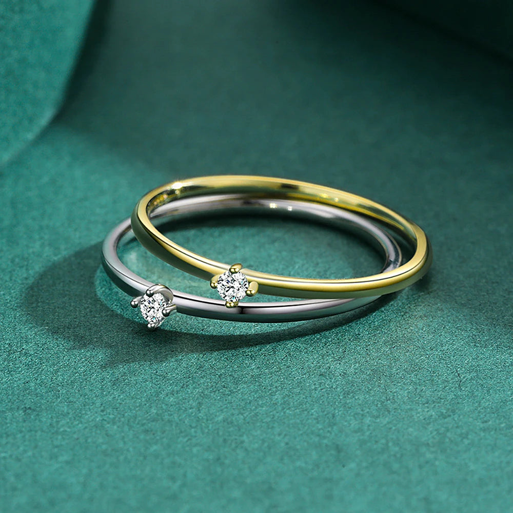 Exquisite Moissanite Finger Plated Rings