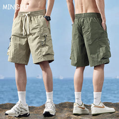 Clothing Summer Shorts Pants Men Cargo Work Thin Baggy Streetwear