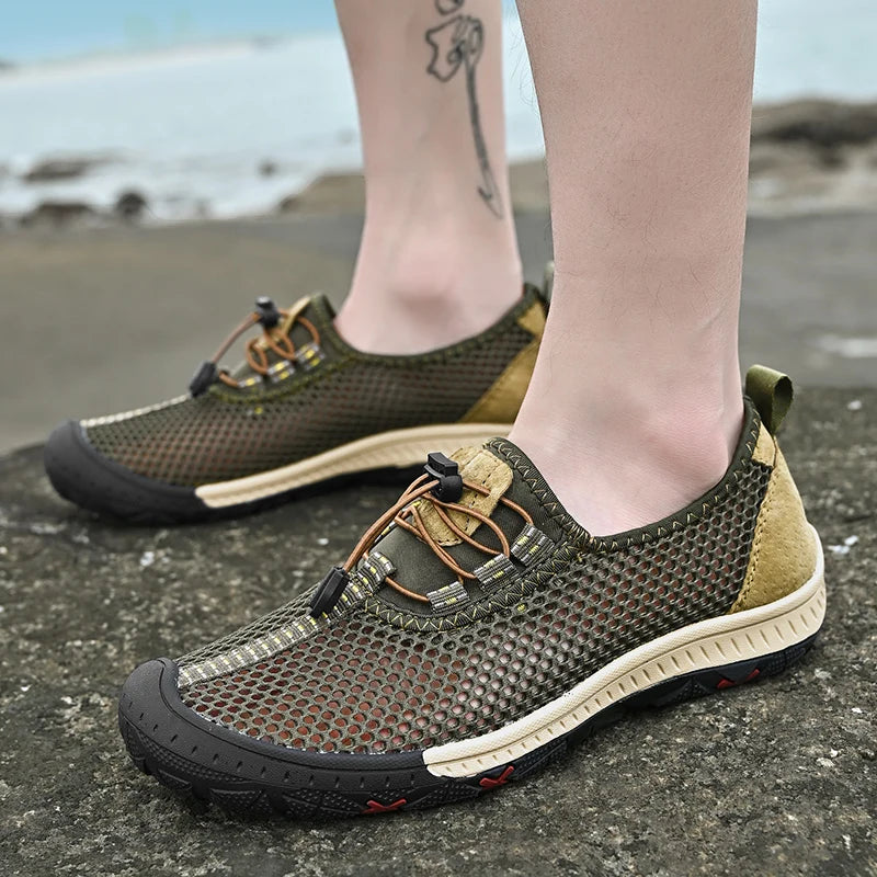 Men Casual Shoes Breathable Mesh Shoes Summer Sneakers