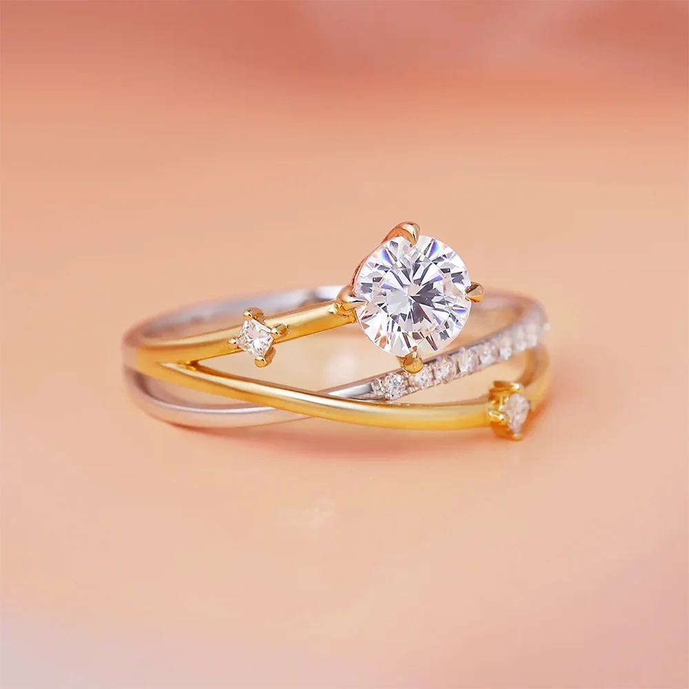 Shooting Star Moissanite Engagement rings