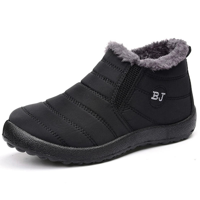 Women Boots Slip On Winter Shoes Ankle Style