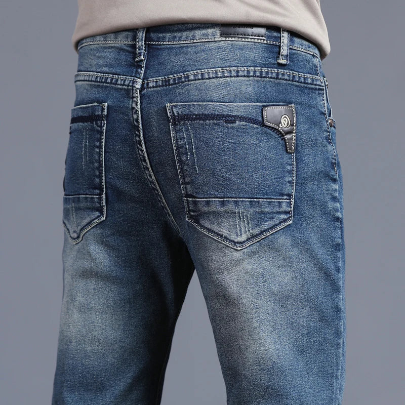 Men's Skinny Jeans Fashion Casual Elastic Denim Trousers