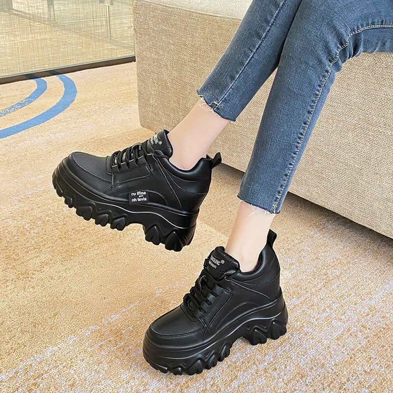 Women Platform Sneakers Warm Fur Plush Insole Ankle Boots