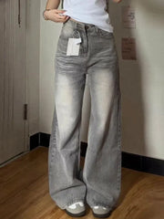 Vintage Baggy Jeans Woman's Fashion Denim Pants