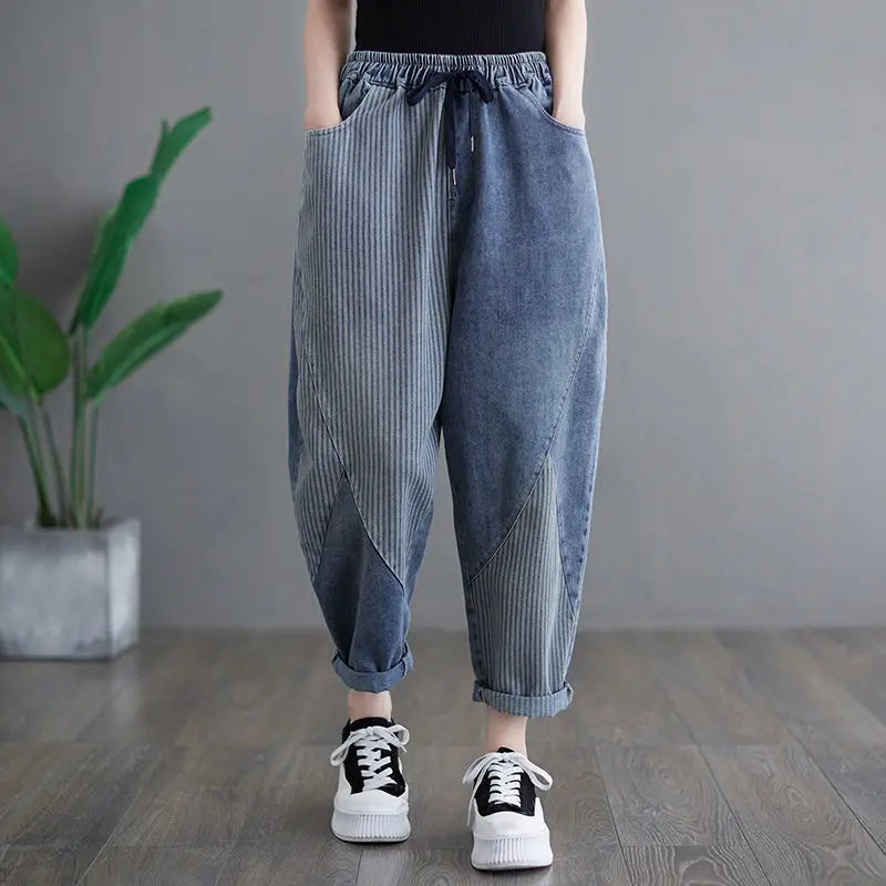 Fashion Versatile High Waist Drawstring Women's Oversize Harem Pants