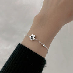 Leaf Flower Chain Bracelet for Women Flower Pattern Design