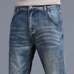 Men's Classic Fashion Grey Casual Slim Skinny Vintage Blue Streetwear