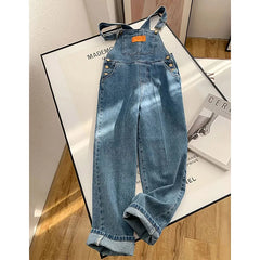 Jumpsuits Women Streetwear Denim Overalls Vintage Casual Wide Leg