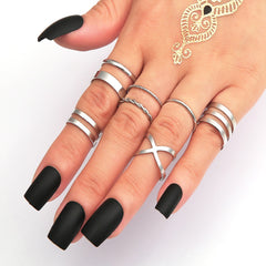 Fashion Jewelry Rings Set Round Opening