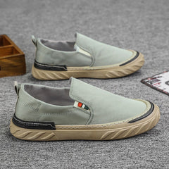 Canvas Loafers Ice silk Casual Shoes Walking Footwear