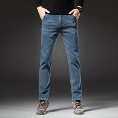 Winter Thickened Warm Jeans Vintage Brand Classic Retro Youth Fashion
