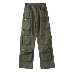 Cargo pants Multi-pockets Overalls Harajuku Men Casual Trousers