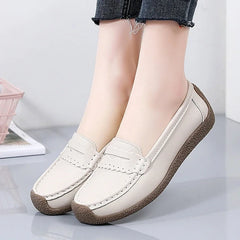 Women's Genuine Leather Shoes Flats Moccasins Loafers