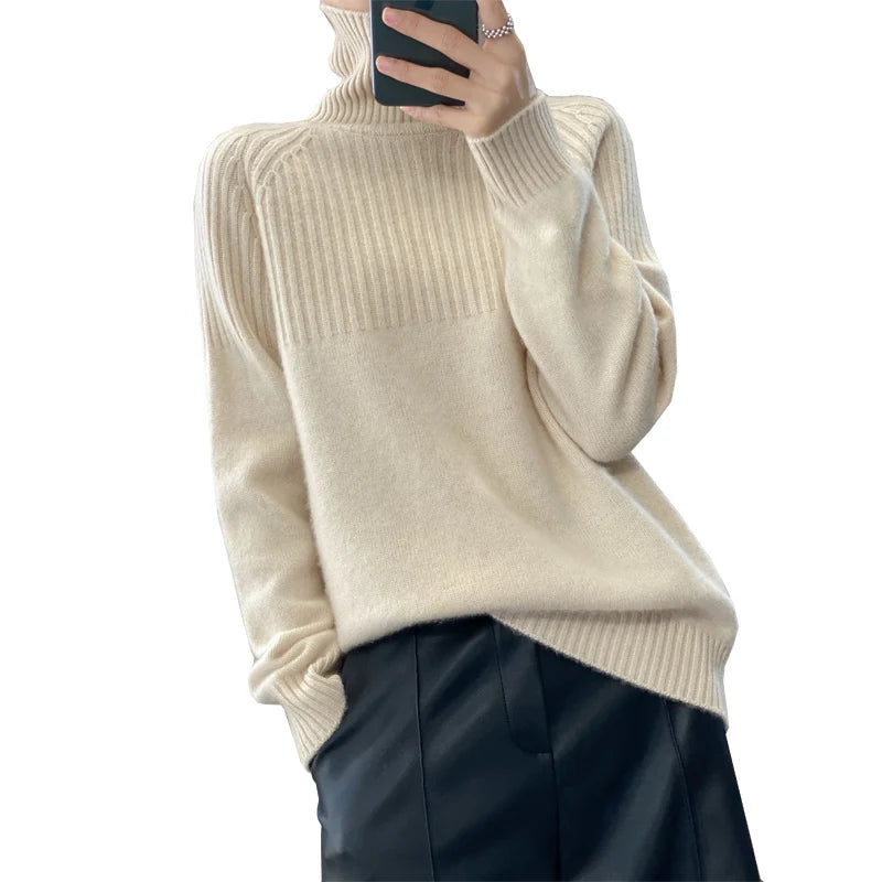 Women's Sweater Turtleneck Trending Fashion Top