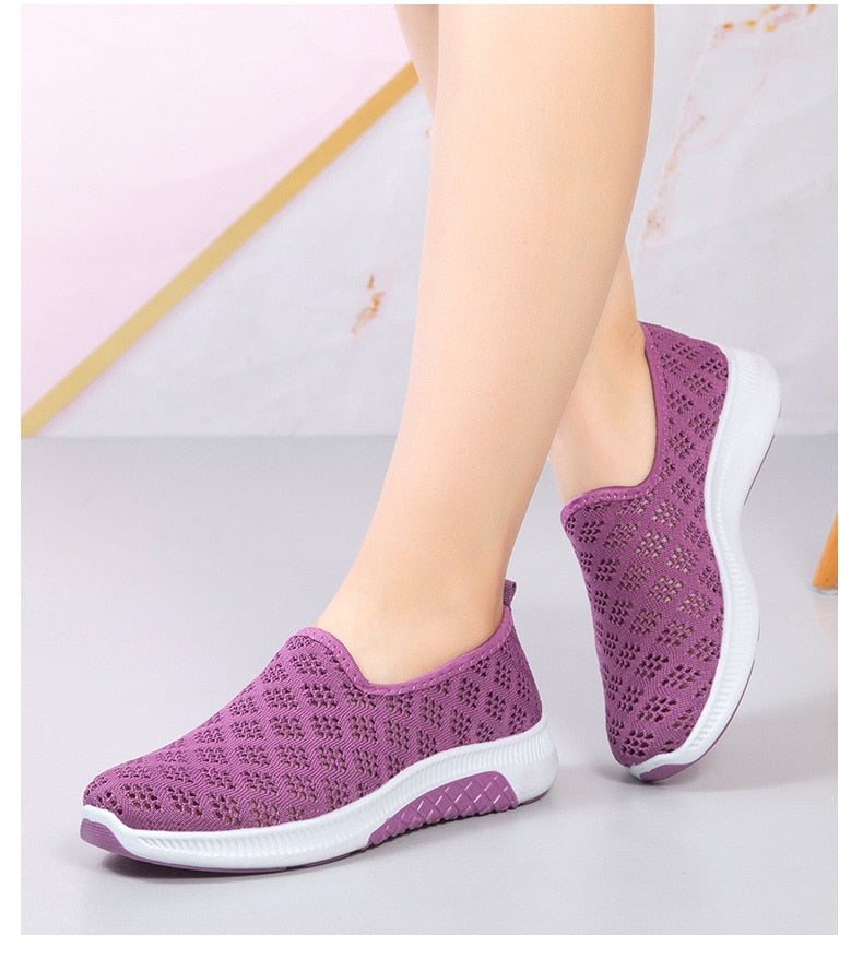 Summer Mesh Comfortable Women Shoes Walking Casual