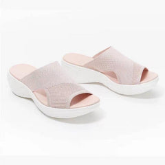 Women Casual Beach Slippers Stretch Sandals Female Open Toe