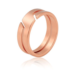 Fashion Simple Stainless Steel Ring Casual