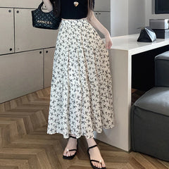 Fashion Floral Print Skirt  Female A-line