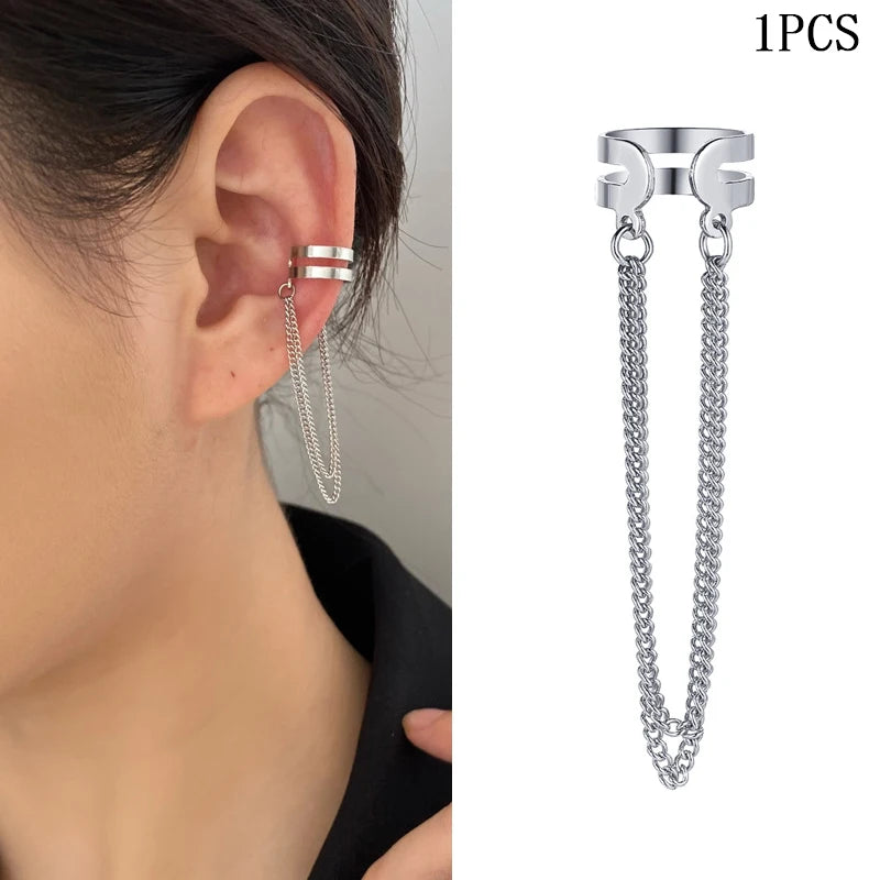 3Pcs/Set Clips Minimalist Fashion Cartilage Hoop Earrings Sets