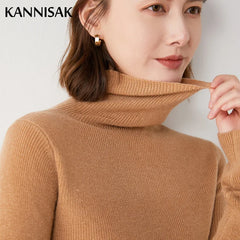 Fashion Turtleneck Sweater Clothes Pullover Shirt Office