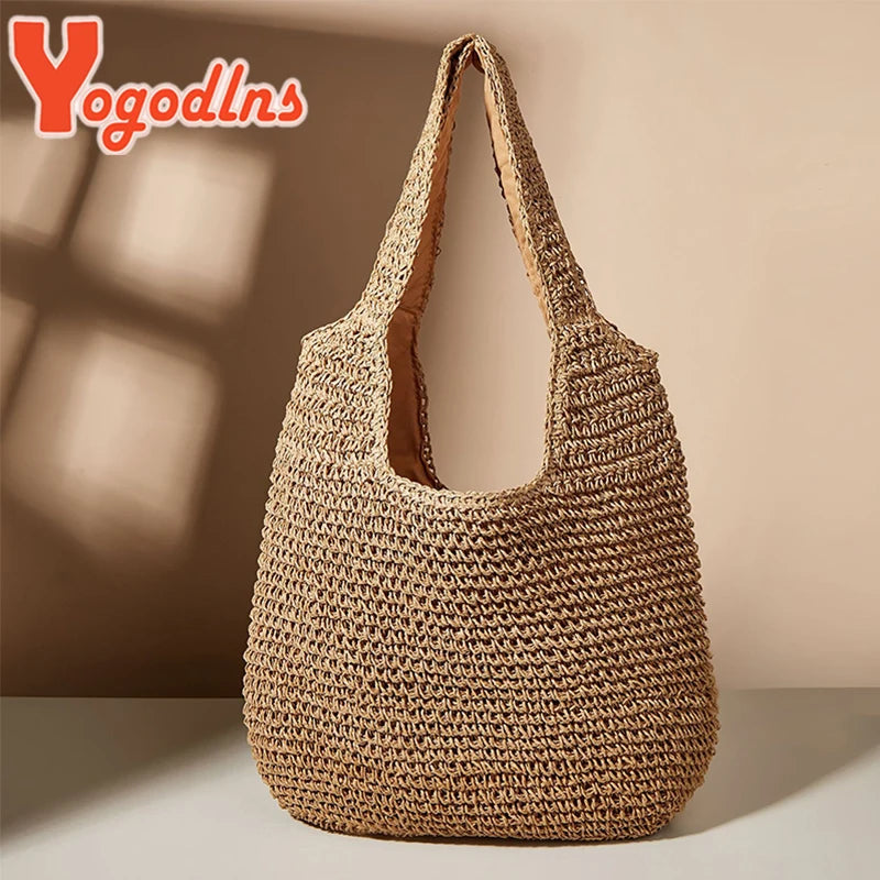 Summer Straw Bag For Women Woven Handmade Handbag