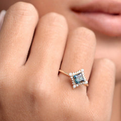 Fashion Rings Shiny Crystal Gifts Female Jewelry