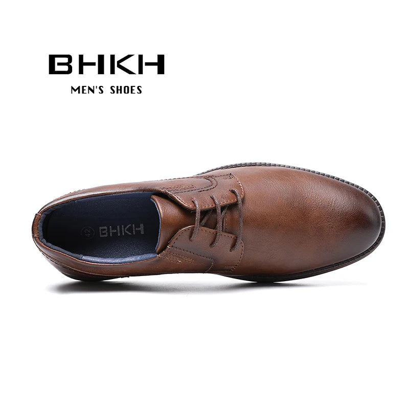 Sneakers Leather Men Casual Business Work Office Lace-up Dress shoes