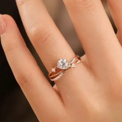 Shooting Star Moissanite Engagement rings