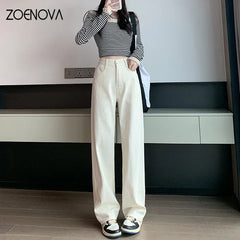 High Waisted Jeans Y2K Fashion Women Clothing