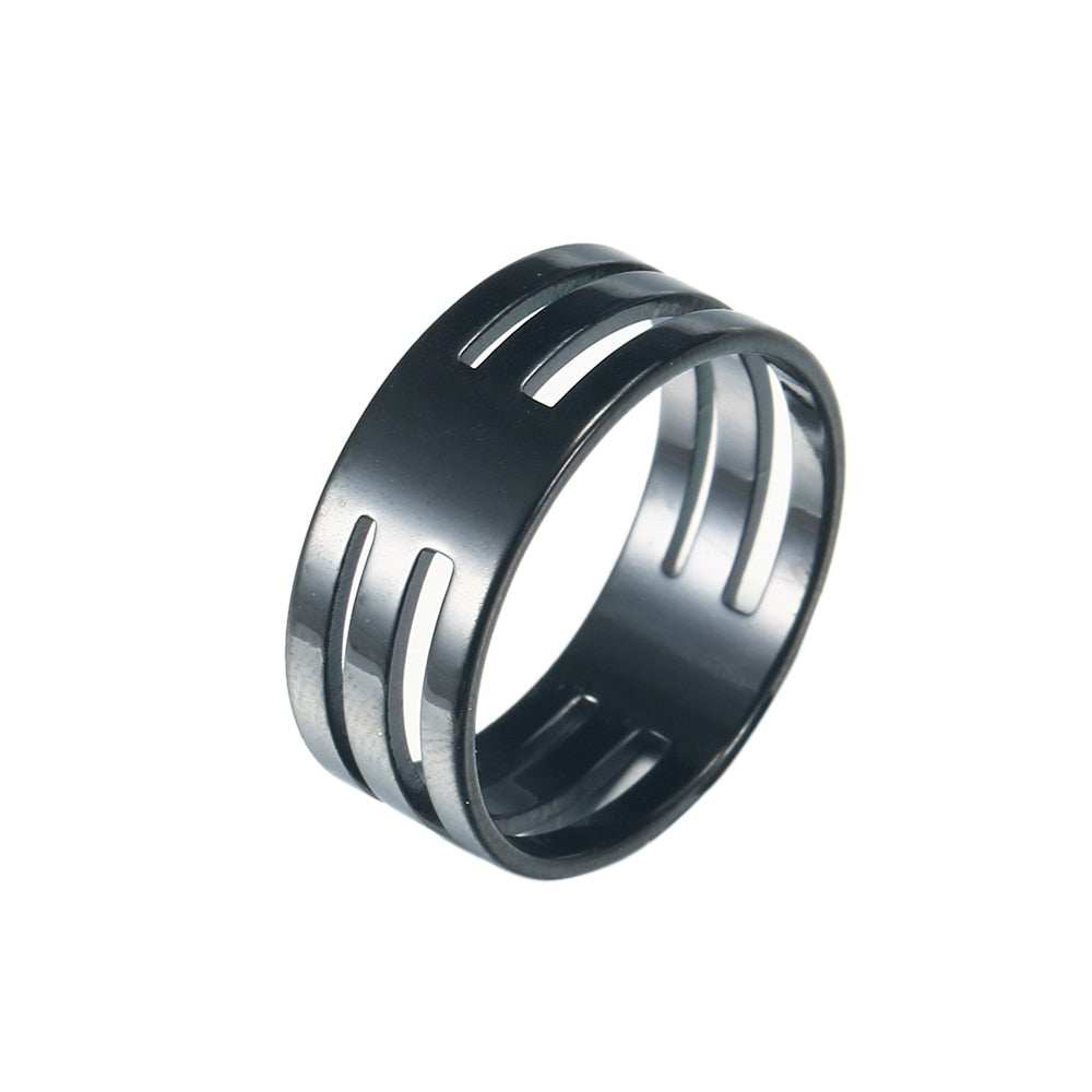 Fashion Simple Stainless Steel Ring Casual