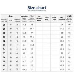 Men's Jeans Business Denim Pure Cotton Pants Straight Trousers