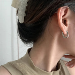 Unique Geometric Hoops Earrings