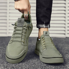 Men Casual Shoes Ice Silk Canvas Outdoor Sneakers