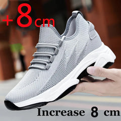 Men Sneakers Casual Heightening Shoes 8cm Height Increase Shoes